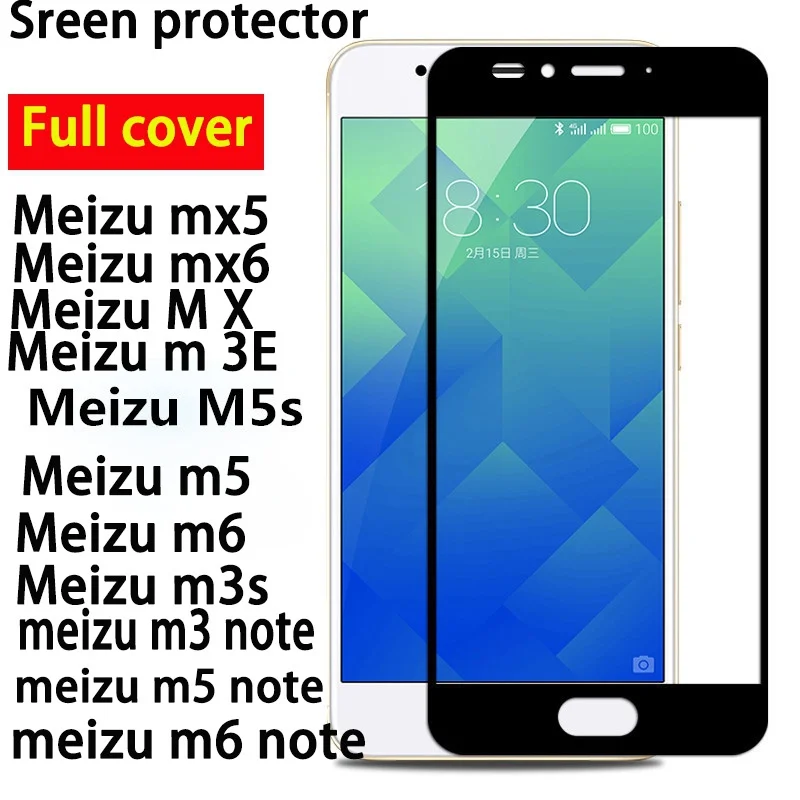 Защитное стекло для экрана MEIZU M5S M5 M3 Note M6 Meizu Pro 7 6 полное покрытие закаленное на Pro7
