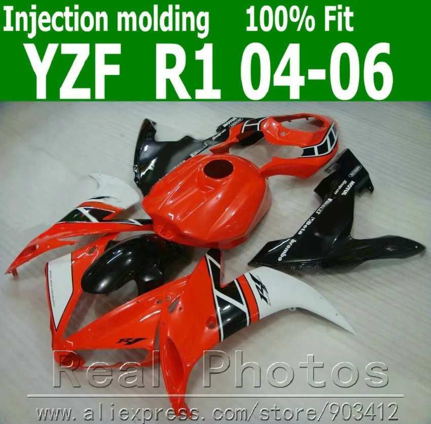 Бесплатная доставка комплект обтекателей для YAMAHA YZFR1 2004-2006 blue GO! Комплект 04 05 06 YZF R1