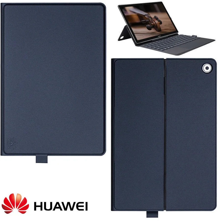 Gray Original Official For Huawei MediaPad M5 /M5 Pro 10.8 inch Tablet Keyboard Case Flip Leather With Stand Cover - Цвет: Gray