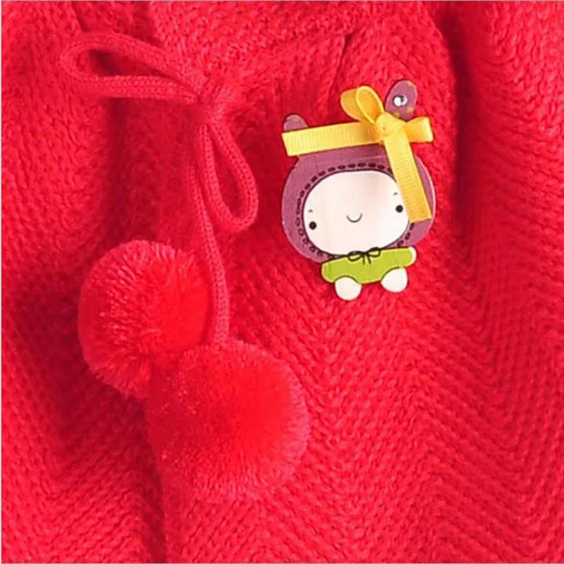 Праздничный вязаный плащ-накидка для маленьких девочек детская одежда детей