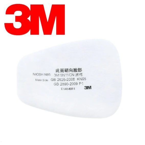 3M 5N11 Filter Cotton for 6000/7000 Series Dust Mask Respirator Paint 10pcs/box | Красота и здоровье