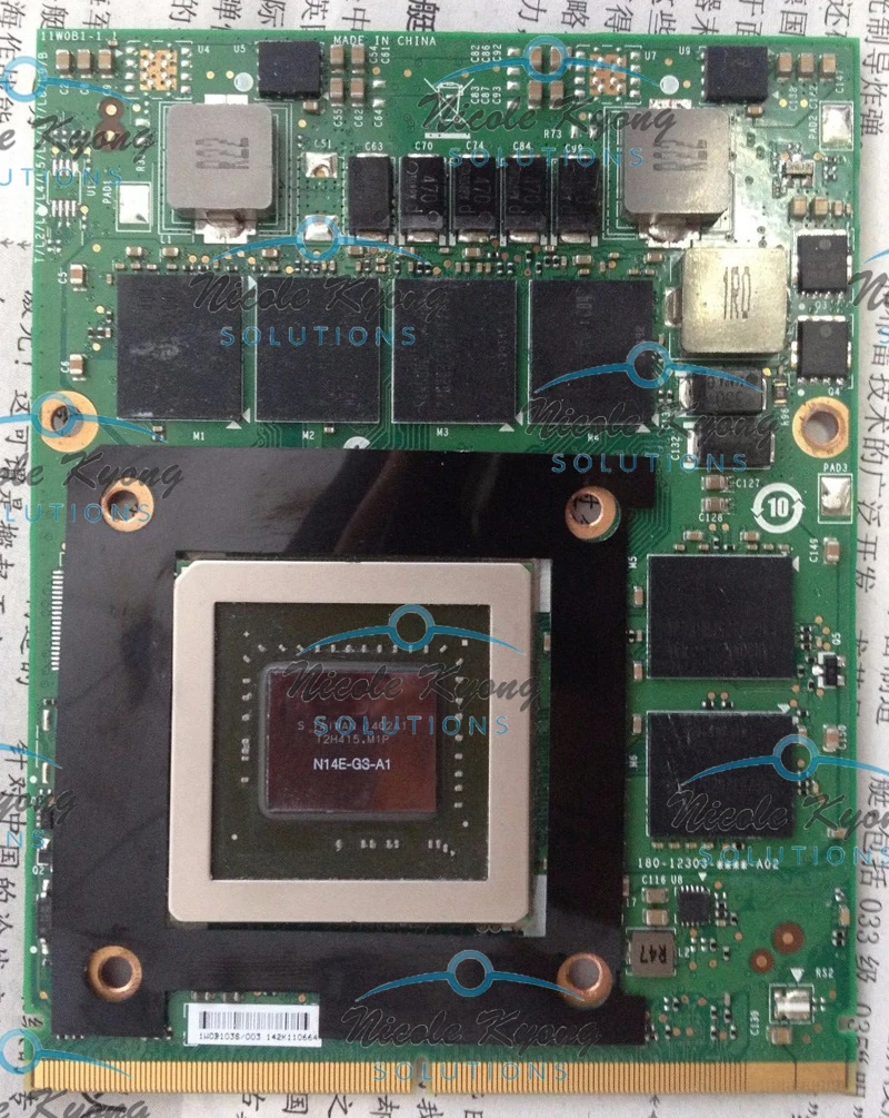 Фото Видеокарта GTX 770M GTX770M 3G MS-1W0B1 HW6C9 D3XJC для iMAC A1312 M17X M18X MSI 16F3 1762 GT70 GT60 P157SM P151SM №3