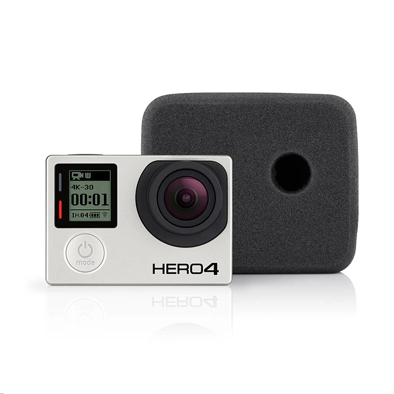 Foam Windshield Sponge protection Case Black High Density Noise Reduction Cover For Gopro Hero 4 3 3+ Action Camera Accessories |