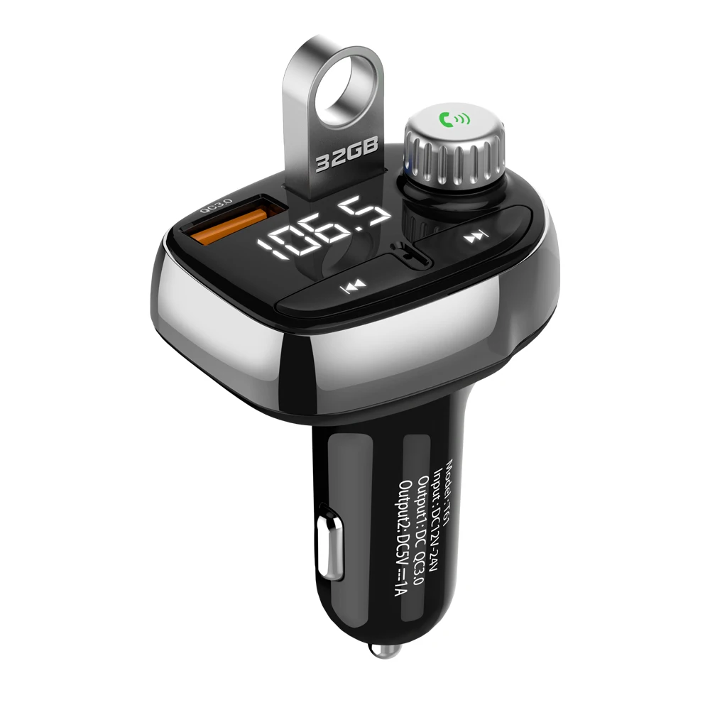 Режим Hands-Free автоматически fm-передатчик поддерживает USB Чтение с голосовыми подсказками