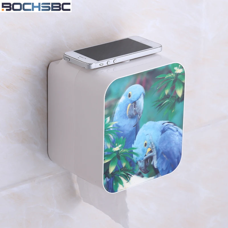 BOCHSBC коробка для туалетной бумаги пластиковая ванной без винта