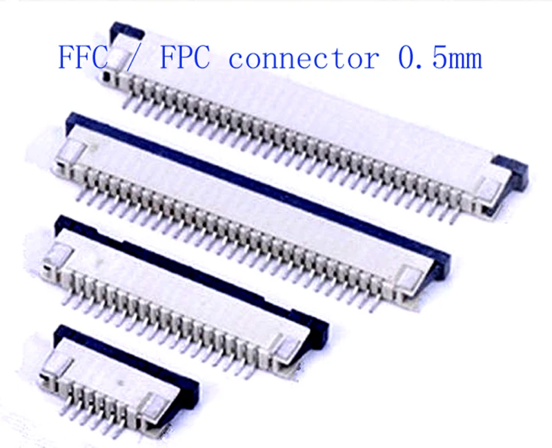 

2000pcs FFC/FPC connector 0.5mm 4 5 6 7 8 10 12 14 16 18 20 50Pin Drawer Type Ribbon Flat Connector Top Contact reel packaging