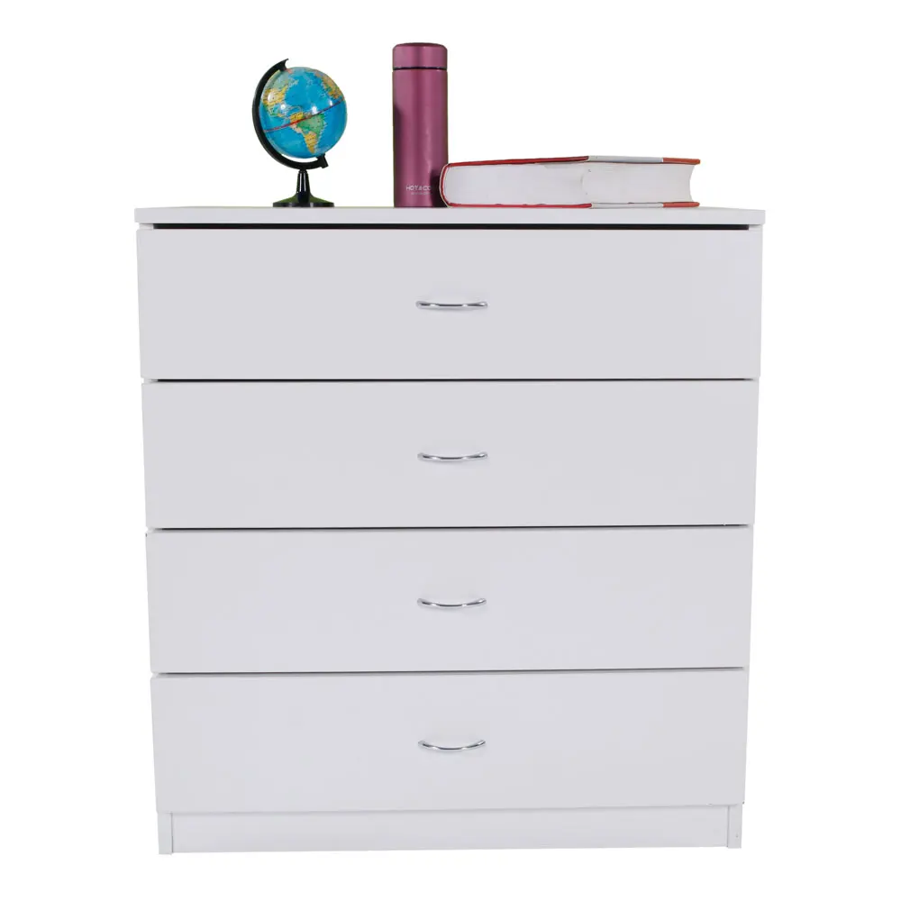 MDF Wood Simple 4-Drawer Dresser White | Мебель