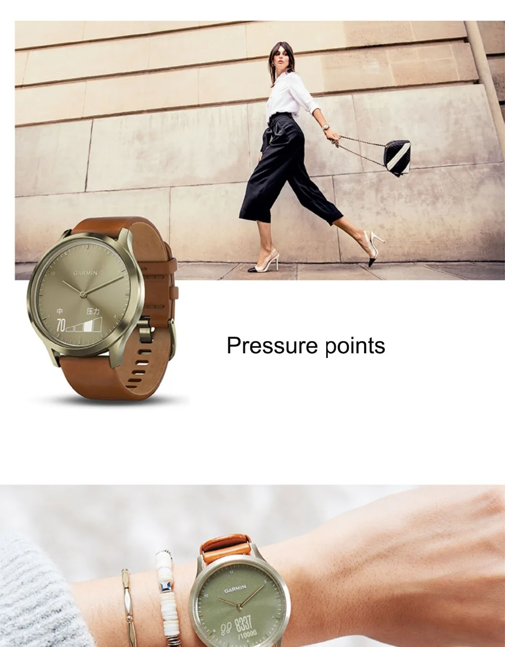 Классические часы garmin vivomove HR спортивные часы монитор сердечного ритма фитнес Смарт-часы для мужчин и женщин водонепроницаемые цифровые часы