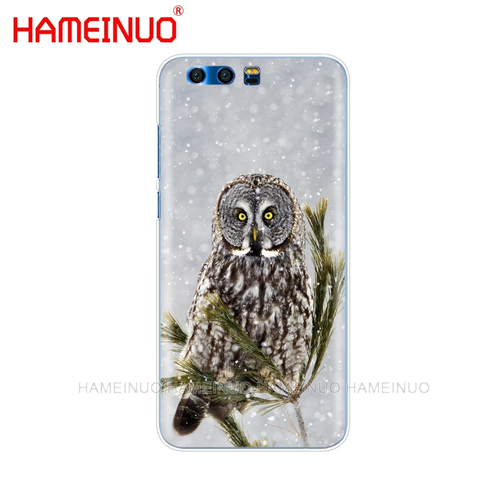 HAMEINUO милый сова Рождество Зима год чехол для телефона huawei Honor 10 V10 4A 5A 6A 7A 6C 6X7X8 9 LITE