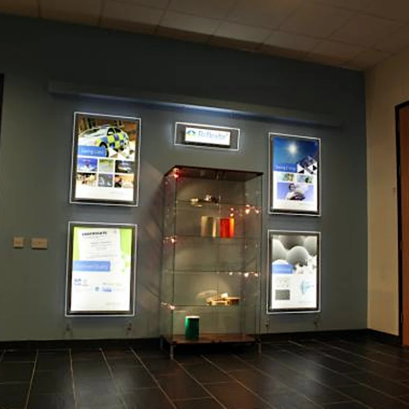 A2 собственности светодиодные оконные Дисплей акриловый светильник ing панелей