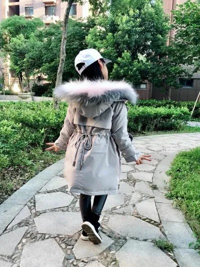 Princess Winter Coat for Girls made of goose feather Kids Down Jackets age 10 12 14 years Children Outfit Winter Girls Clothing