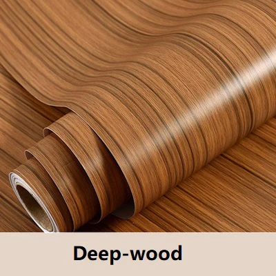 Deep-wood 3 м/5 м водостойкая Ретро деревянная настенная Бумага ПВХ Виниловая Самоклеющаяся Пленка мебель ремонт кухня спальня стол дверь контактная бумага - Цвет: Deep-wood