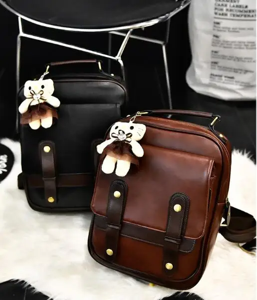 Women Backpack Female Brand Back Pack College Style Leather Backpack School Backpacks Vintage Student Schoolbag Retro Rucksack