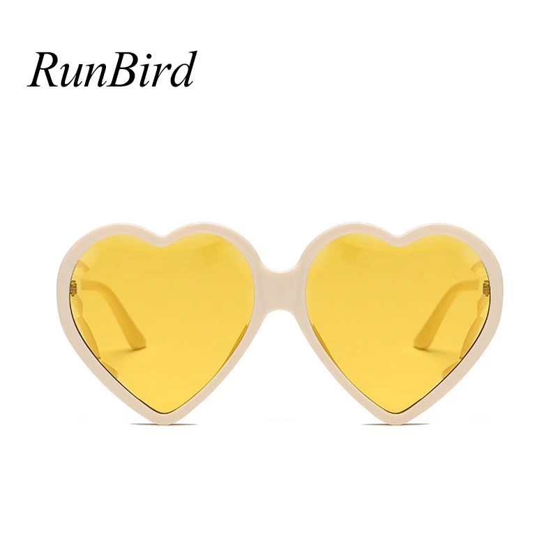 Женские солнцезащитные очки RunBird Love Heart брендовые дизайнерские в форме сердца