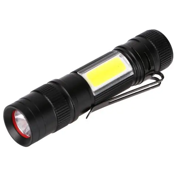 Type 1 2000LM XPE+ COB светодиодный фонарик 4 режима Водонепроницаемый портативный фонарик с мини-зумом фонарь использовать AA/14500 батареи Пешие прогулки освещение фонарь - Испускаемый цвет: Type 1