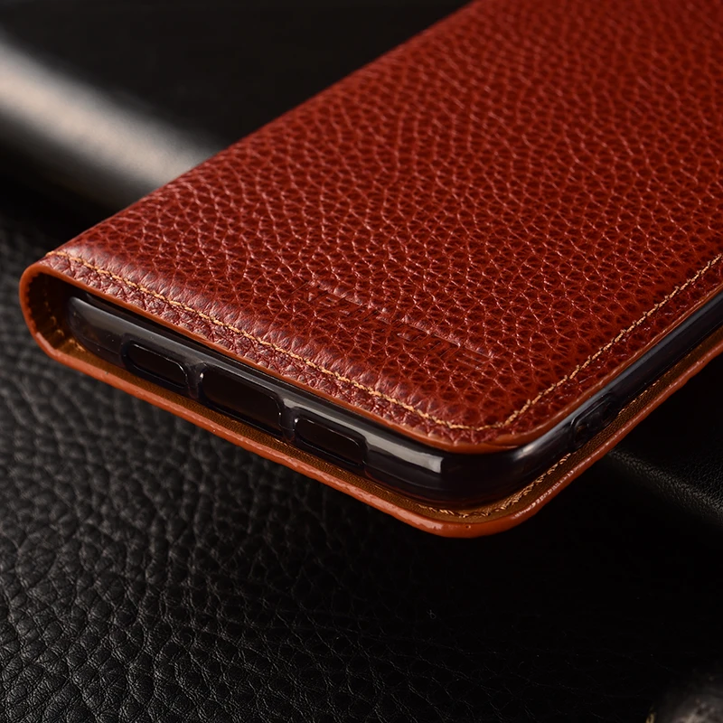 Asus Zenfone 3 Max ZC520TL case KEZiHOME Litchi Genuine Leather Flip Stand Cover capa For Phone cases | Мобильные телефоны и
