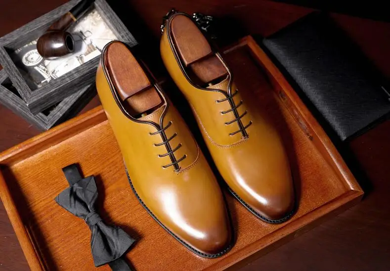 Туфли Goodyear мужские классические натуральная кожа на шнуровке винтажные Италия