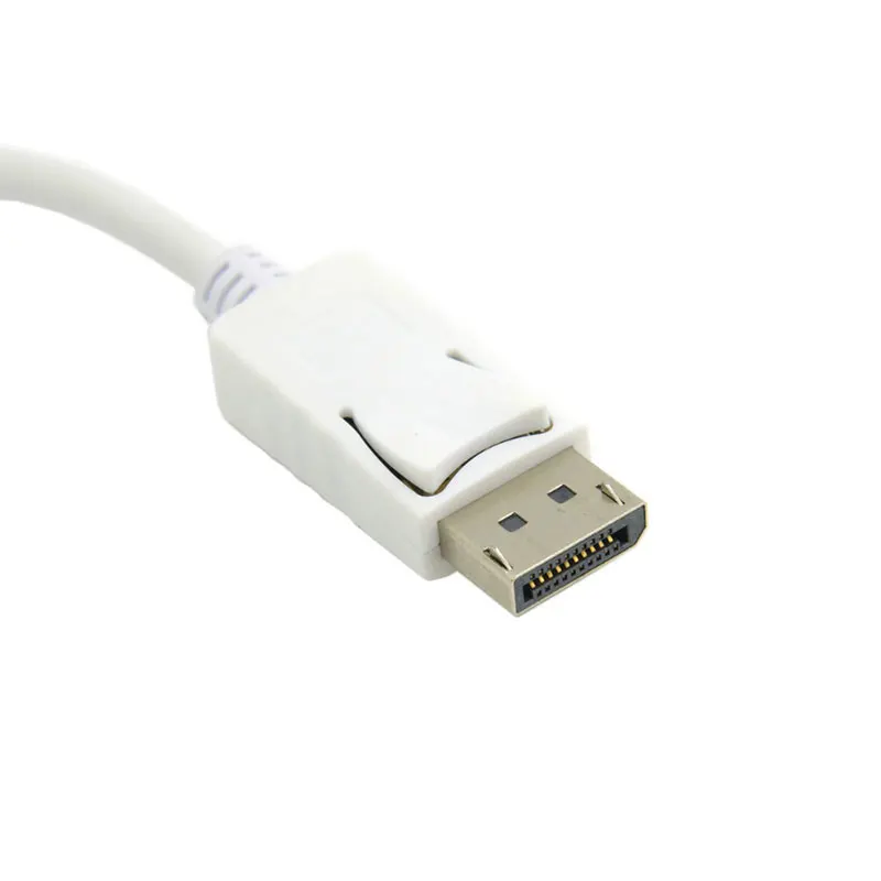 Новый DP display port Source to VGA охватывающий утопленный разъем монитор кабель проектора