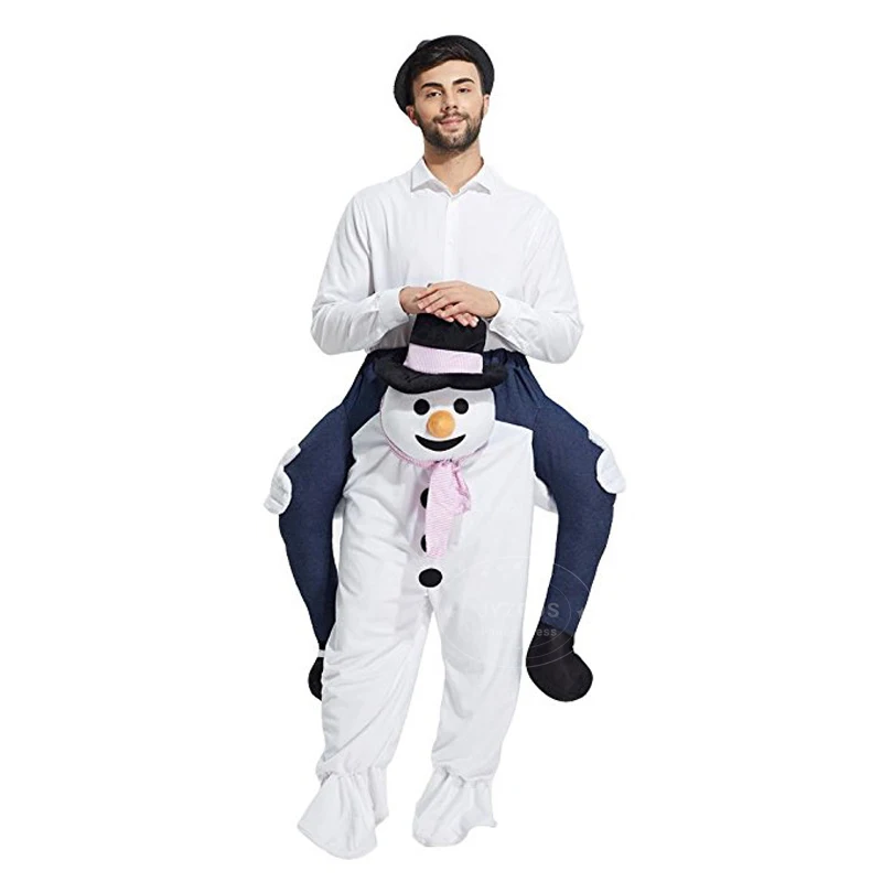 snowman JYZCOS взрослых Наряжаться ездить на костюм для ходьбы маскарадный костюм забавные штаны нести обратно новинки в категории игрушки Пурим костюм для Хэллоуина - Цвет: snowman