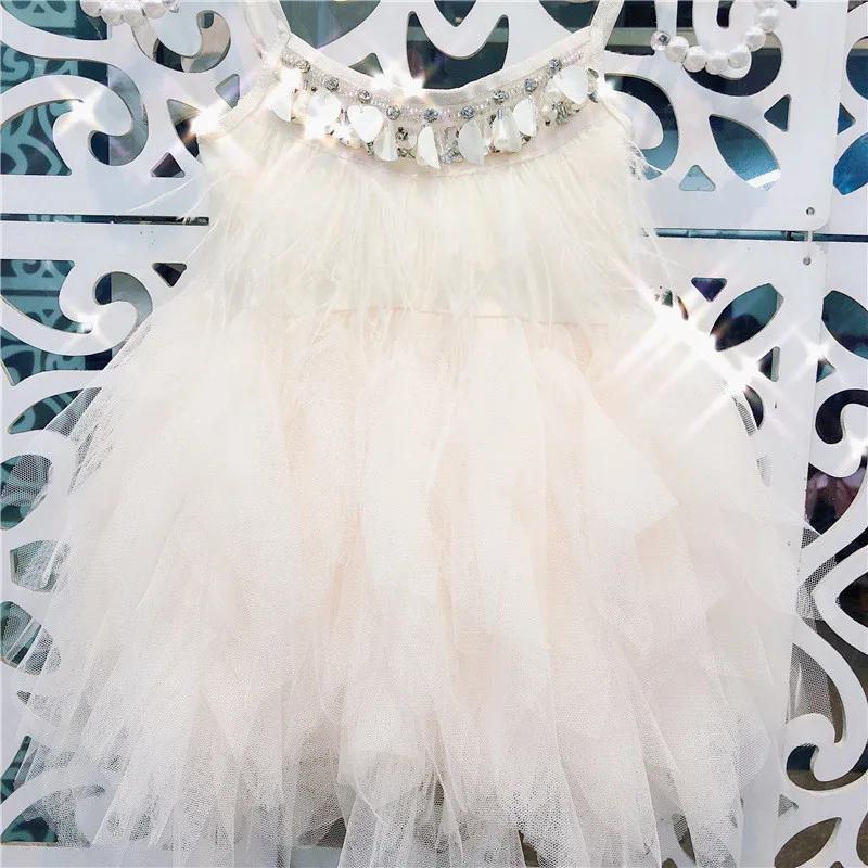 TinyBanana Princess Girls Dresses Baby Girl 1 yr Birthday Party Wear Tutu Sleeveless Toddler Beautiful Dress | Детская одежда и