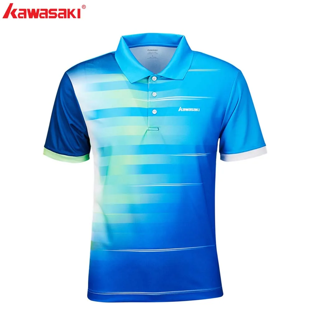 Бренд одежды KAWASAKI мужские футболки быстросохнущие 100% полиэстер теннисная