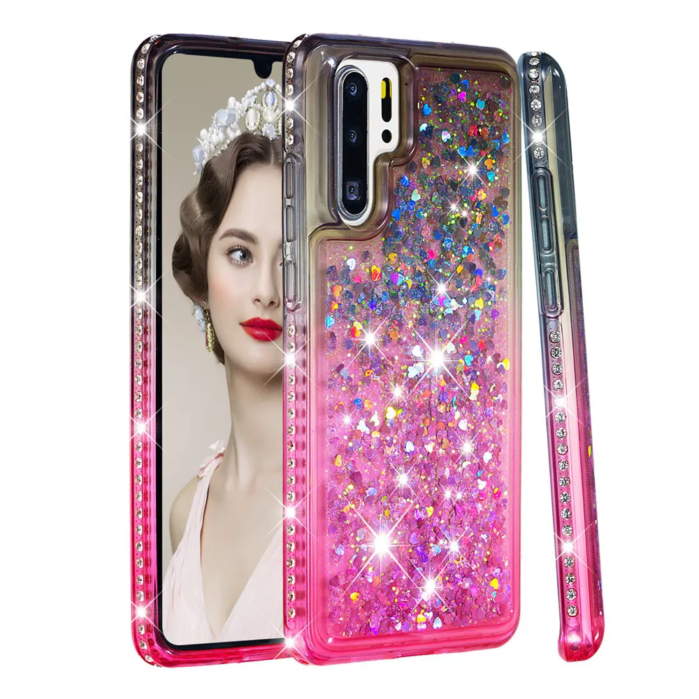 Для Huawei P30 Lite Pro Honor 10 8A Y6 Y7 P Smart Plus 2019 роскошный чехол с алмазным градиентом и