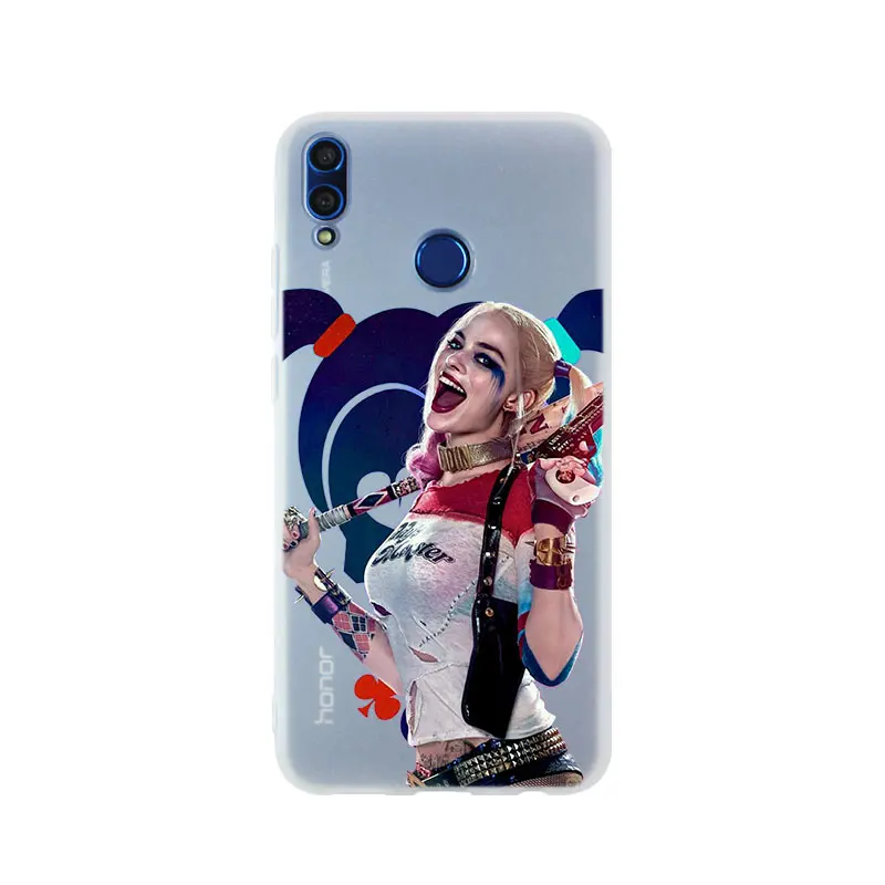3D printing Джокер и Харли Квинн силиконовый чехол для телефона huawei Honor 9 10 Lite 6X 7X 8X Max 7A 8A 8C 20 PLAY 9x - Цвет: 3D printing