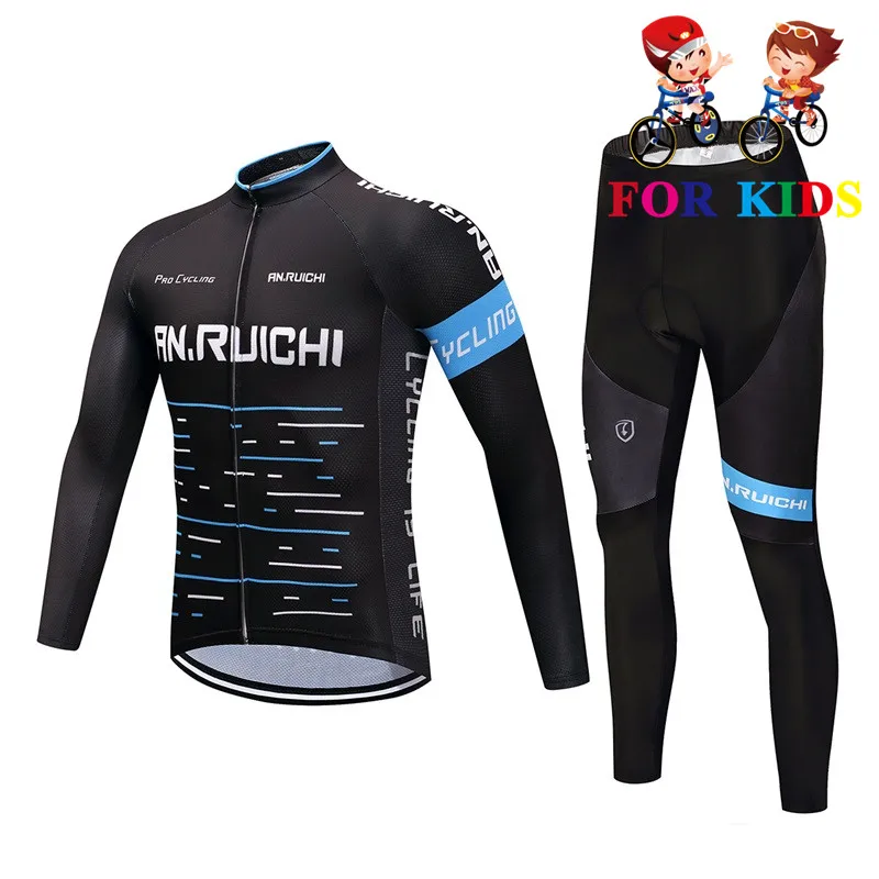 Long sleeve Suit 15 Новинка года; FDJ Pro Team; Детский комплект из Джерси для велоспорта с длинными рукавами; одежда для гонок; MTB Maillot; Длинная детская одежда для велоспорта; Ropa bicicleta - Цвет: Long sleeve Suit 15