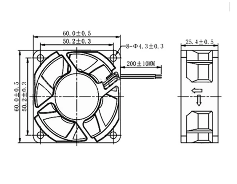 YOUNUON Hydraulic Bearing 6025 60mm 6CM 60x60x25mm EC Brushless Fan AC 110V 115V 120V 220V 240V Axial Fan With Srwes Fan Grills
