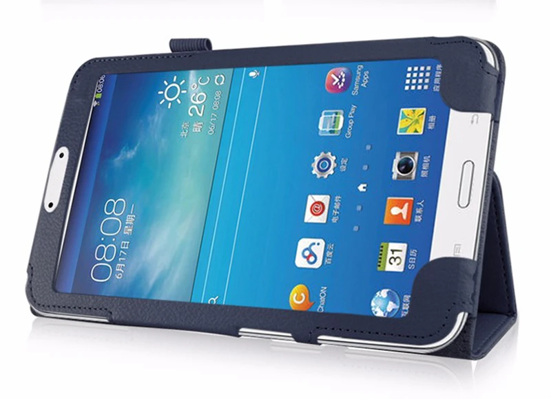 Подставка литчи из искусственной кожи чехол для samsung Galaxy Tab 3 8,0 T310 T311 чехол для samsung Tab3 SM-T310 8,0 дюймов чехол для планшета+ пленка+ ручка