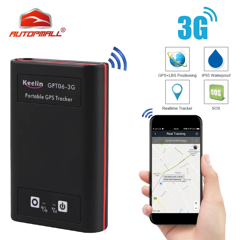 3G GPS трекер автомобильный локатор фонарик вибрационная сигнализация SOS в