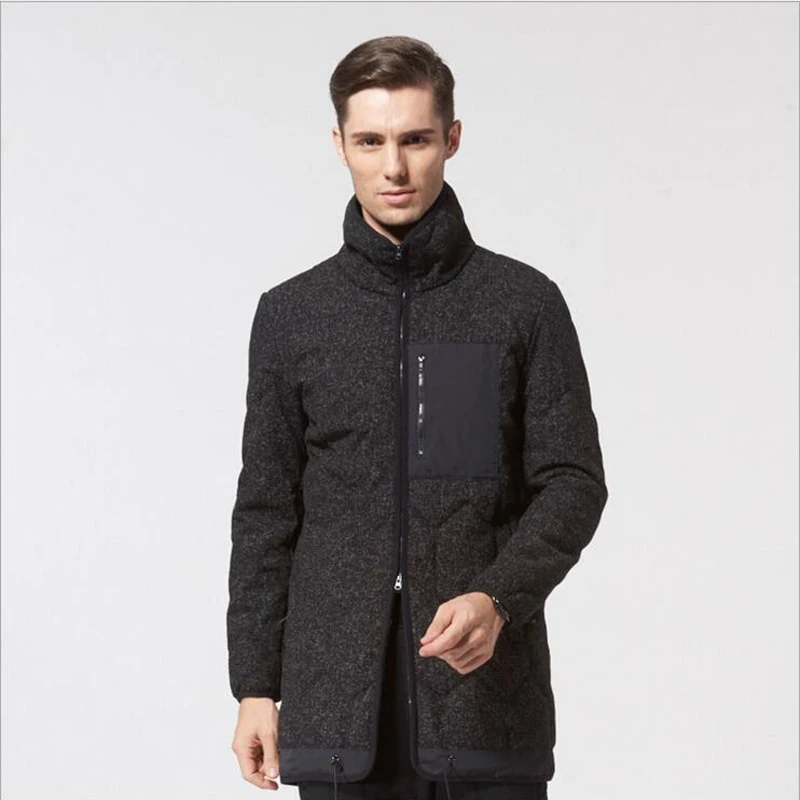 LetsKeep 2018 зимняя длинная парка Мужская теплая Повседневная ветрозащитная куртка