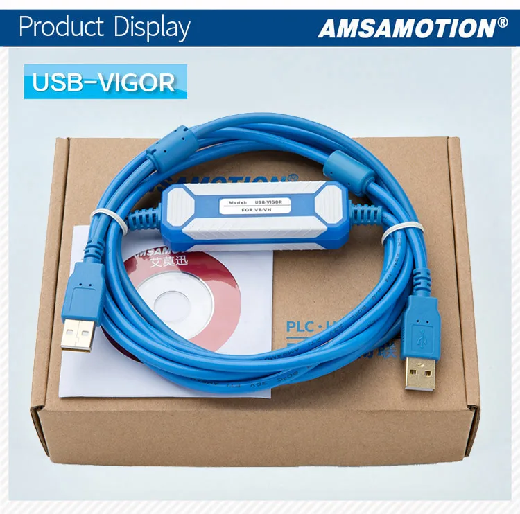 USB-VIGOR адаптер подходит Vigor ВХ VB м ПЛК серии Кабель для программирования кабель USB к RS232 скачать кабель VBUSB200 PC-VIGOR