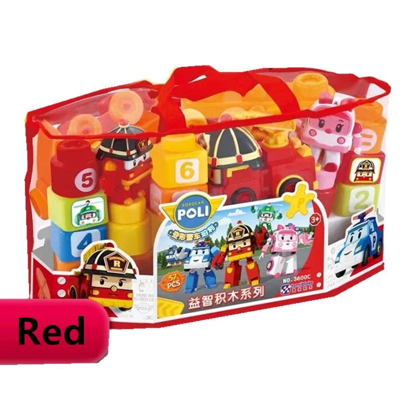 57 шт. натуральная с изображениями мультипликационных персонажей Робокара Поли