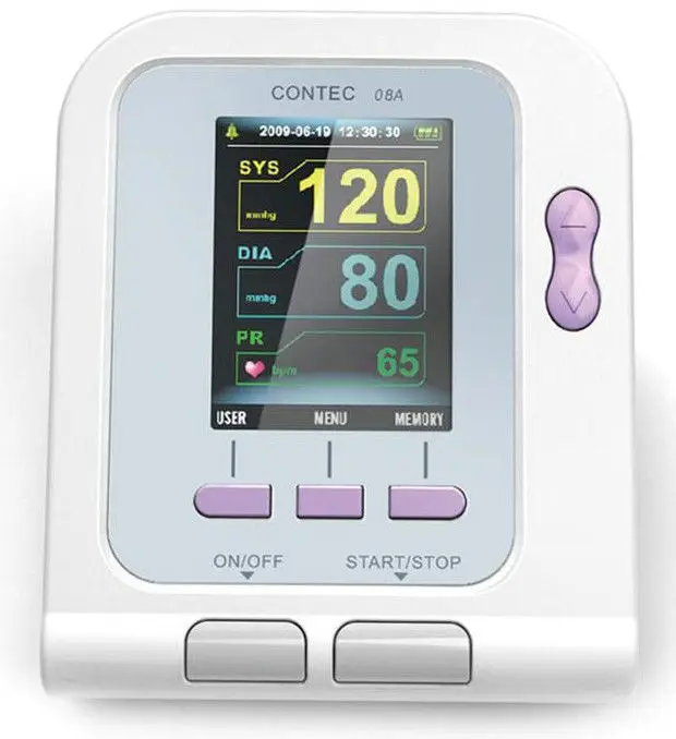 Сфигмоманометр артериального давления CONTEC08A(CE/FDA) с зондом оксиметра