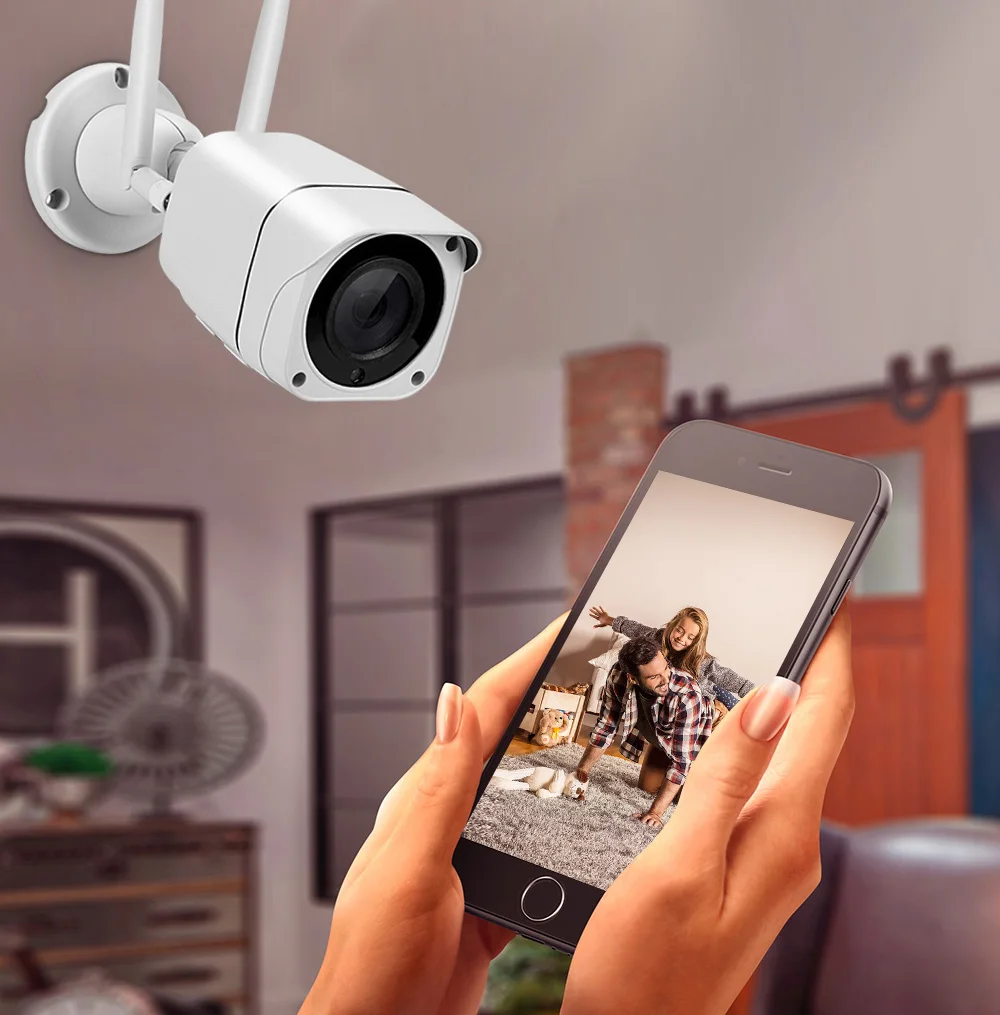 IMX307 2MP Беспроводная цилиндрическая WiFi Камера уличная Водонепроницаемая ip-камера 1080P HD IR ночное видение CCTV камера видеонаблюдения