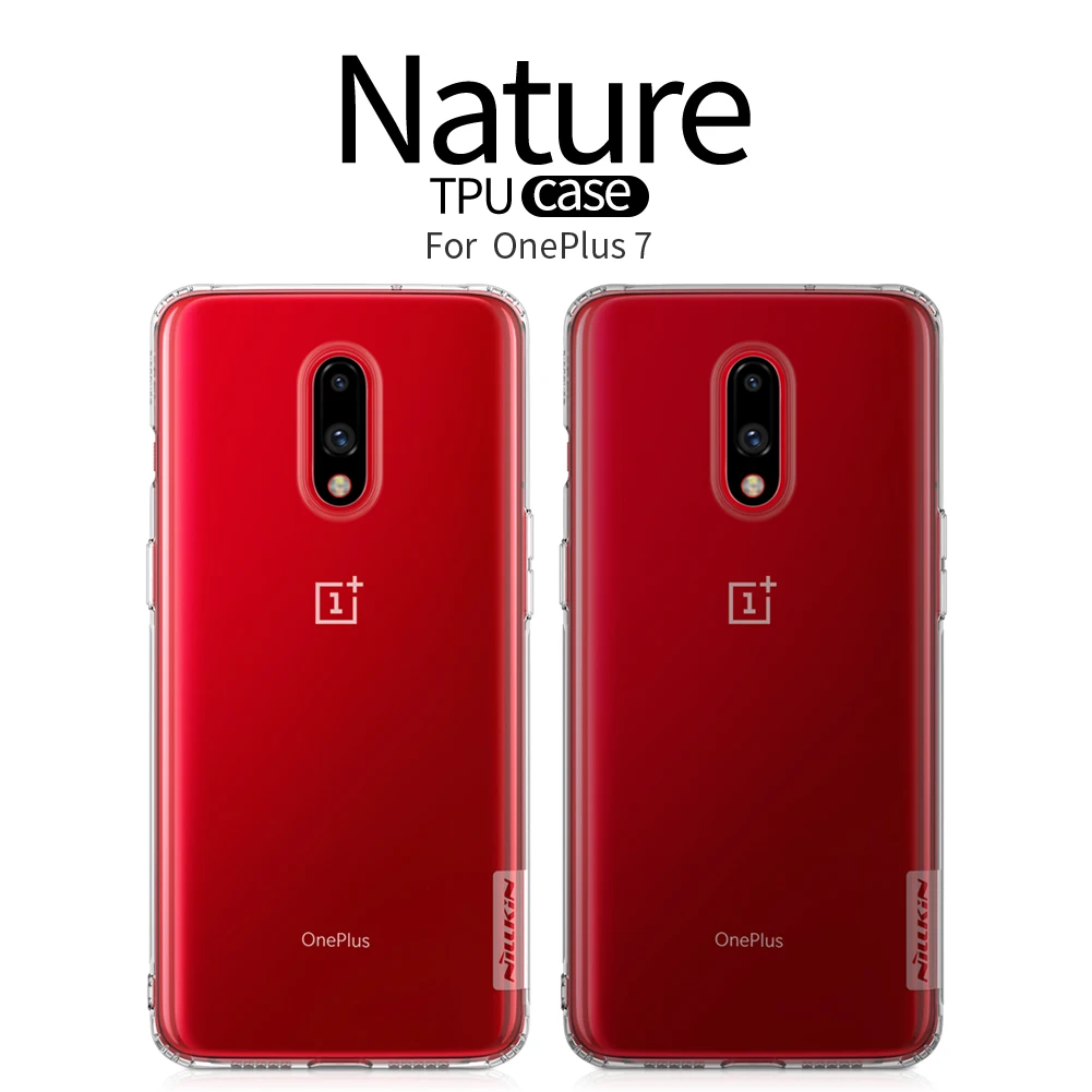 10 шт./лот чехол для телефона для oneplus 7 чехол Nillkin натуральный ТПУ мягкий чехол для oneplus 7 pro/7 T чехол