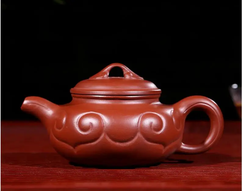 200cc известный чайник ручной работы Исин чай Dahongpao красный из красной глины Исин antique античный(выскакивает 3 чашки