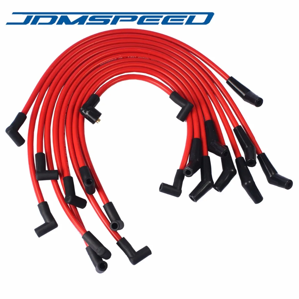 Бесплатная доставка красный 10 5 мм JDMSPEED Racing Свеча зажигания набор проводов