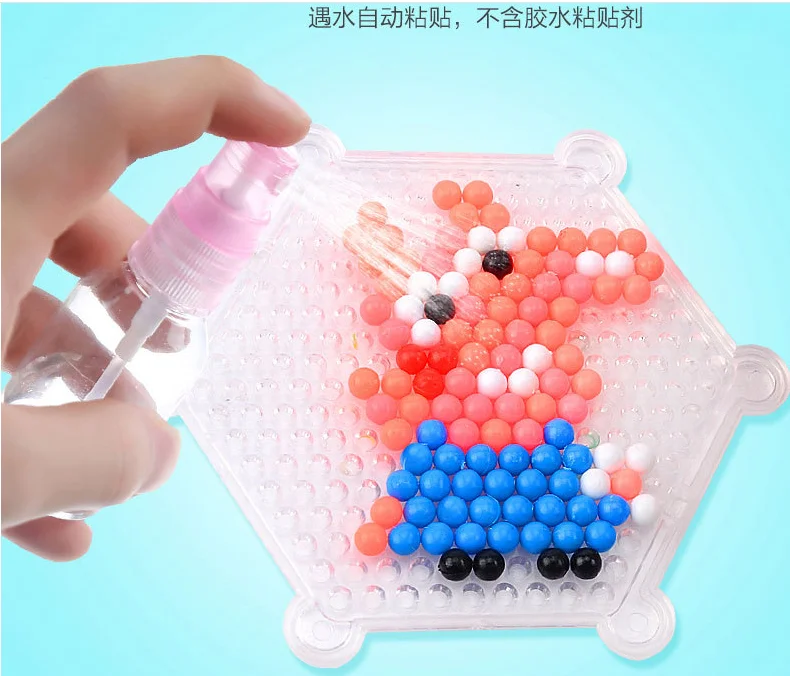 3D DIY бусины животные водные липкие бусины Perlen Aqua паззлы набор игрушек Головоломка Развивающие Волшебные бусины детские игрушки