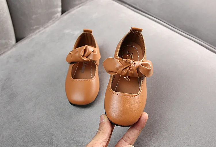 Baby Girls Party Princess Leather Shoes Flat School Shoes Wedding Bow Toddler Kids Dress Shoes 1 2 3 4 5 6 7 8 9 10 11 12 Years