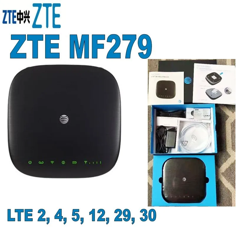 Партия 1000 шт. Карманный Wi Fi роутер AT&T ZTE MF279 4G LTE поддержка B2/B4/B5/B12/B29/B30 Мобильная