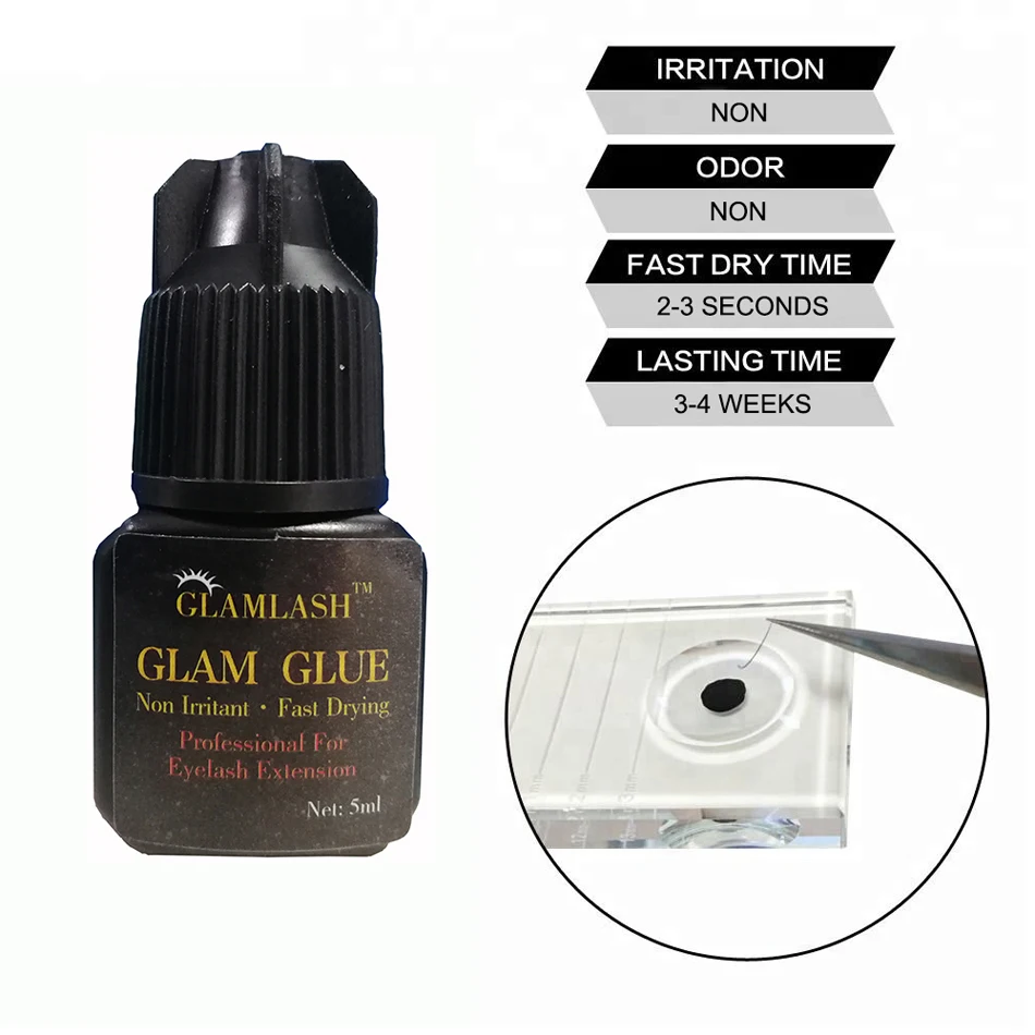 GLAMLASH косметика парфюмерия диспенсер 5 мл/10 мл клей для ресниц без запаха не