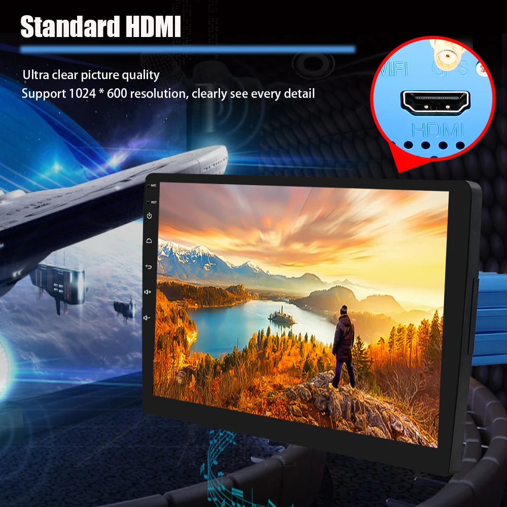 9/10 дюймовый Android 9 0 универсальный автомобильный Радио 2 din android dvd плеер gps NAVI wifi