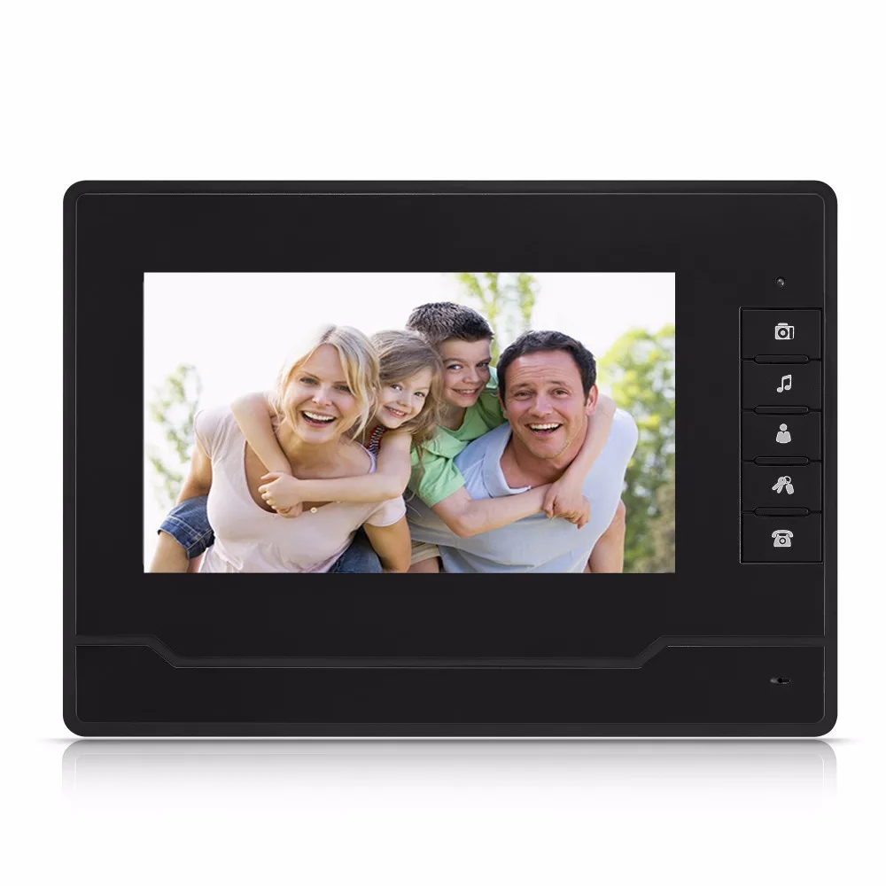 7 дюймовый видео дверной звонок CMOS TFT LCD hd экран проводной домофон для виллы с ночным видением одна панель и