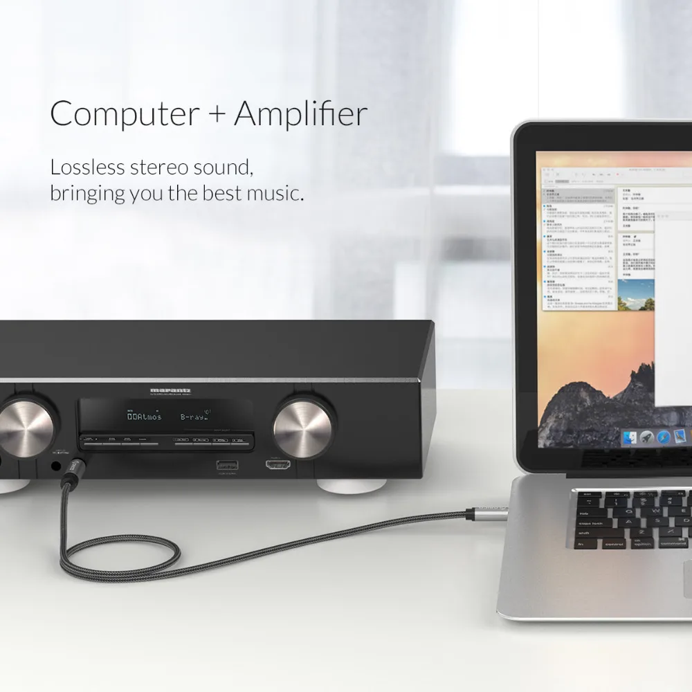 ORICO аудио удлинитель 3 5 мм до 6 35 стерео HIFI сплиттер кабель для автомобиля Laotop
