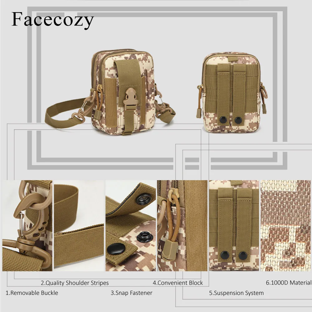 Facecozy сумка для рыбалки на открытом воздухе тактические карманы поясные сумки