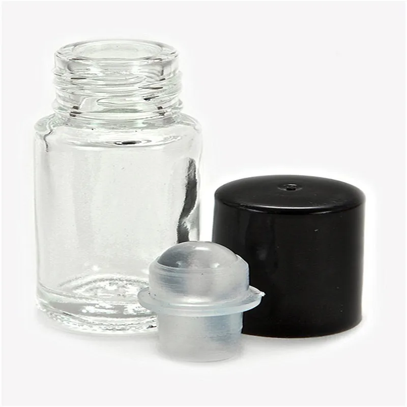 24. Прозрачный однотонный стеклянный парфюм Mini (прибл. 5 мл 1/8 fl. oz)5 рулон на