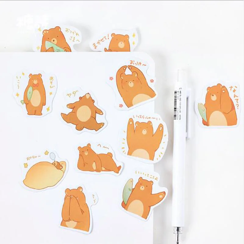 45 шт./коркор. Новинка милый дневник с мишкой искусственные поделки и скрапбукинг