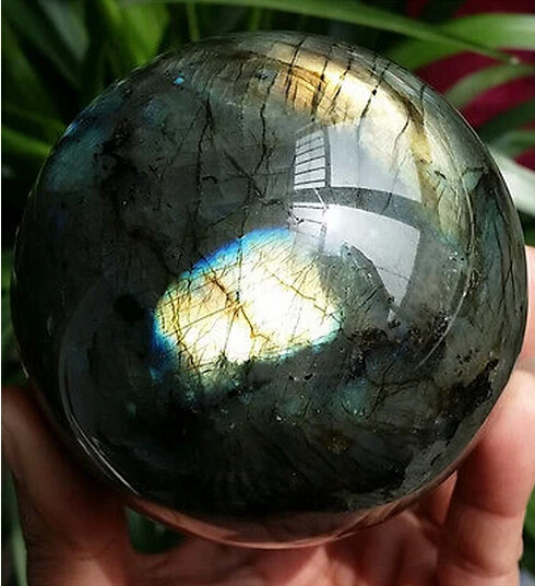 WBY + 421 ПРИРОДНЫЙ Лабрадорит кварцевый сфера ball исцеление | Дом и сад